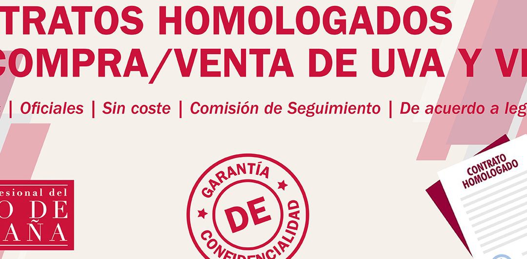 OIVE recomienda la utilización de los contratos homologados de compraventa vitivinícola para esta nueva campaña