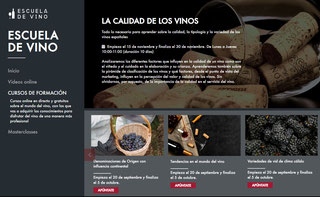 Arranca el curso en ‘Escuela de Vino’ con nuevas clases online