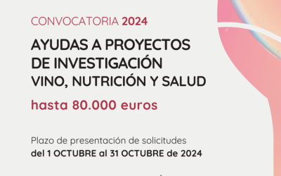 FIVIN convoca la segunda edición de las ayudas de investigación “Vino, Nutrición y Salud”